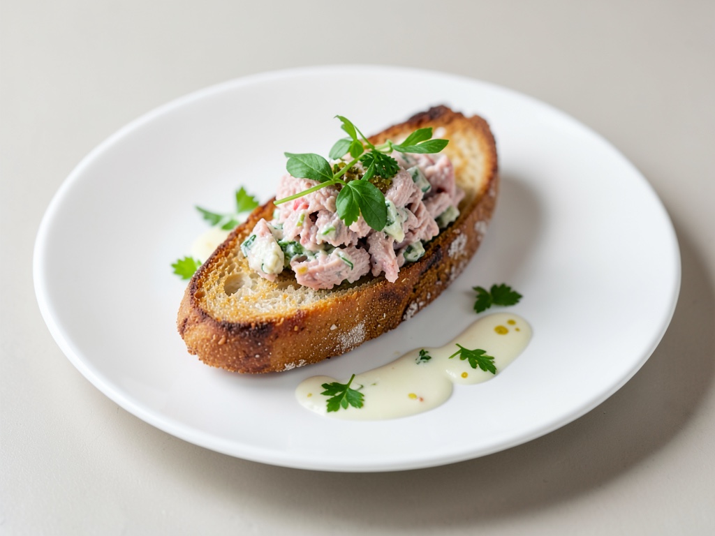 Baguette crujiente con ensalada de atún "Western"