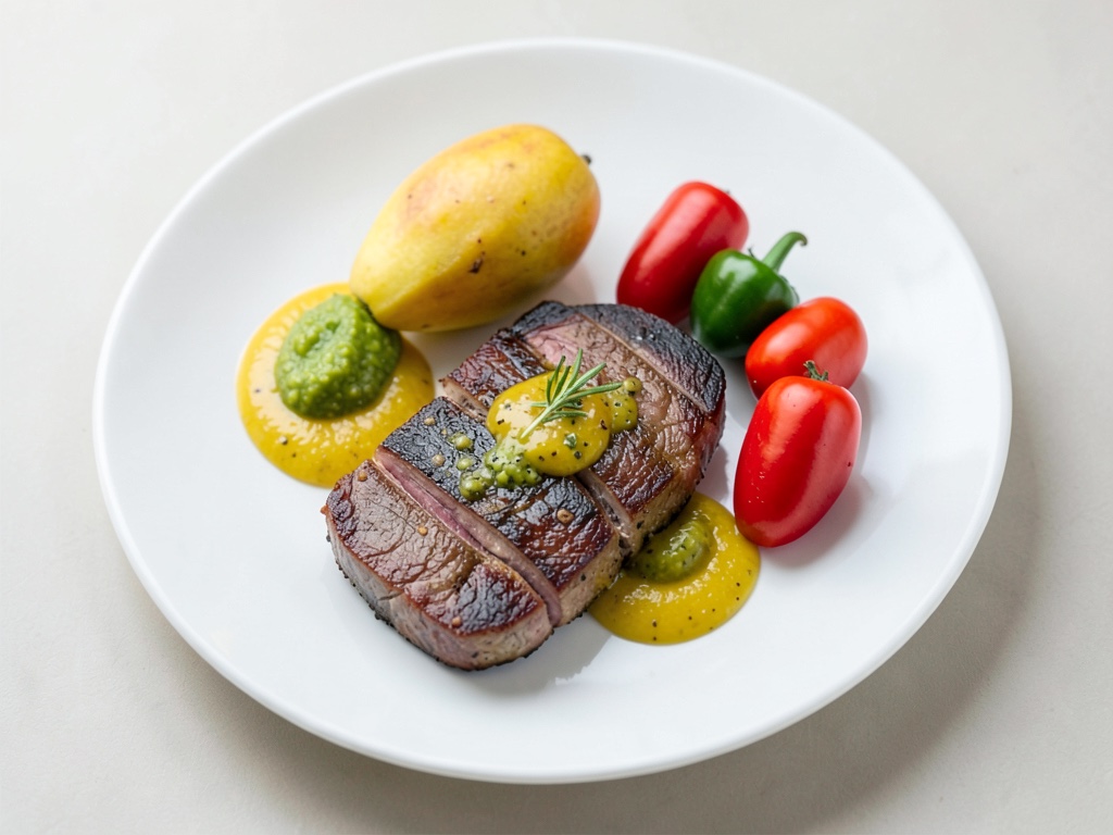 Bistec di tonno con salsa di mango