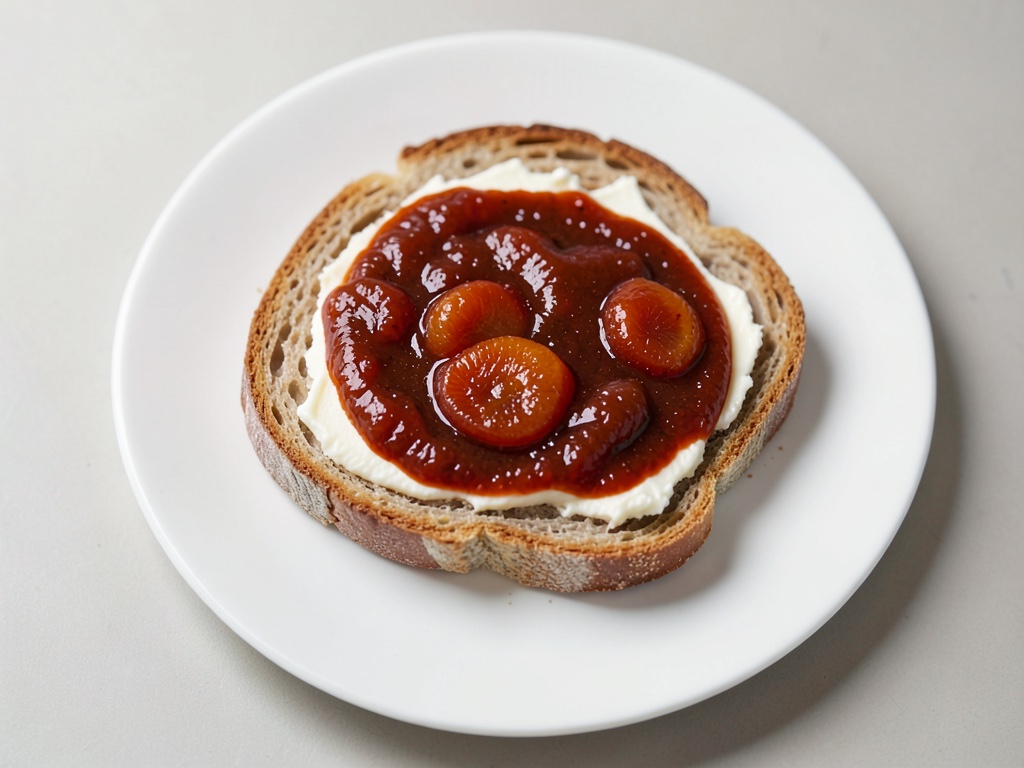 Tost con mermelada de albaricoque