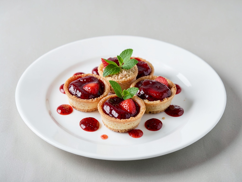 Erdbeer-Törtchen mit frischer Marmelade