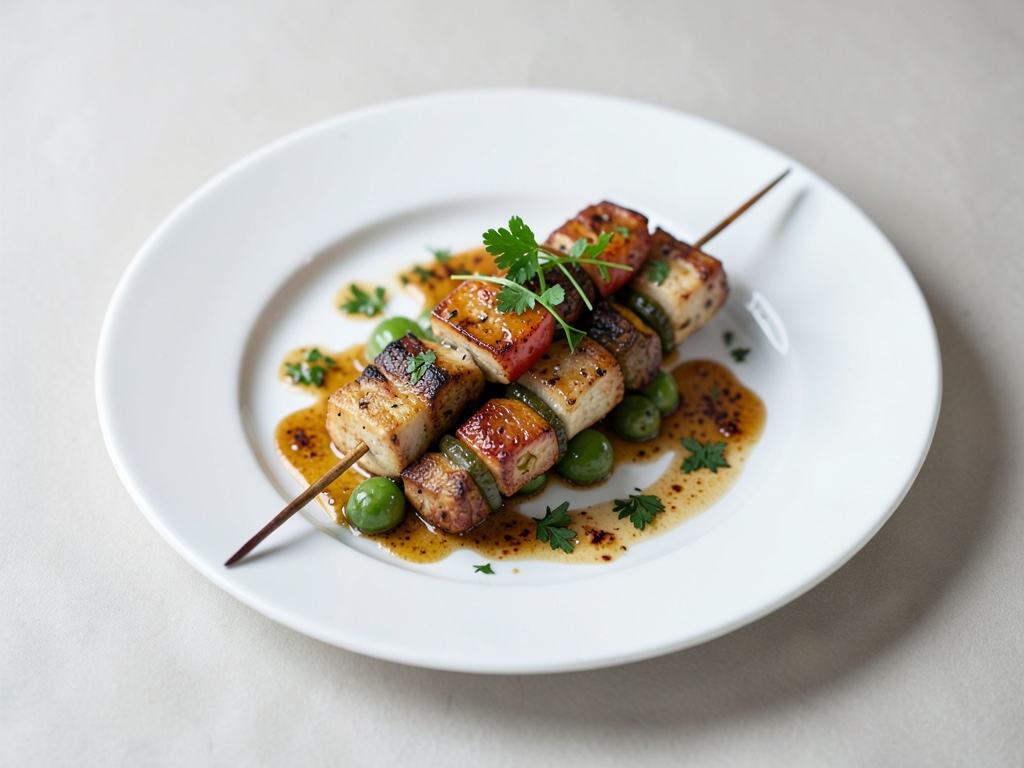 Gemüse-Tofu-Spieße