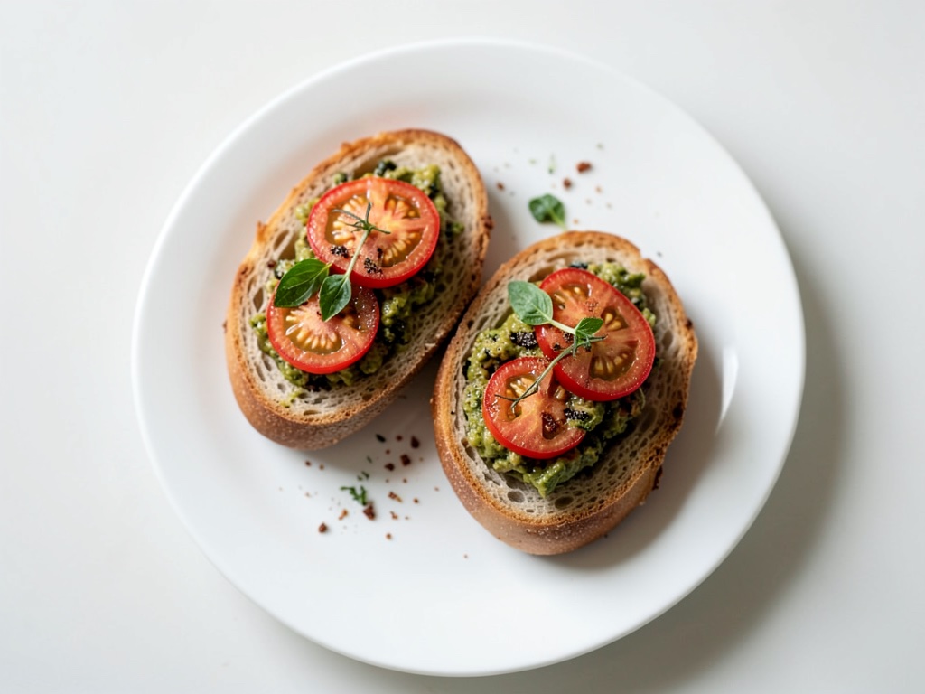 Panini con pomodoro e basilico