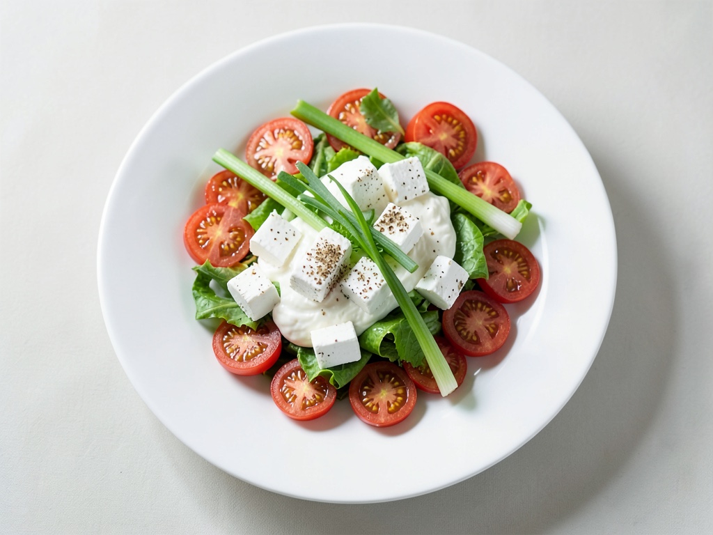 Insalata di pomodori con feta impanata