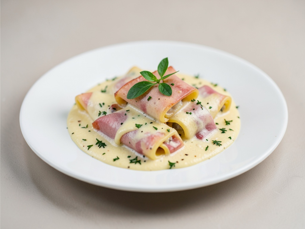 Cremige Tortelloni mit Schinken und Käse