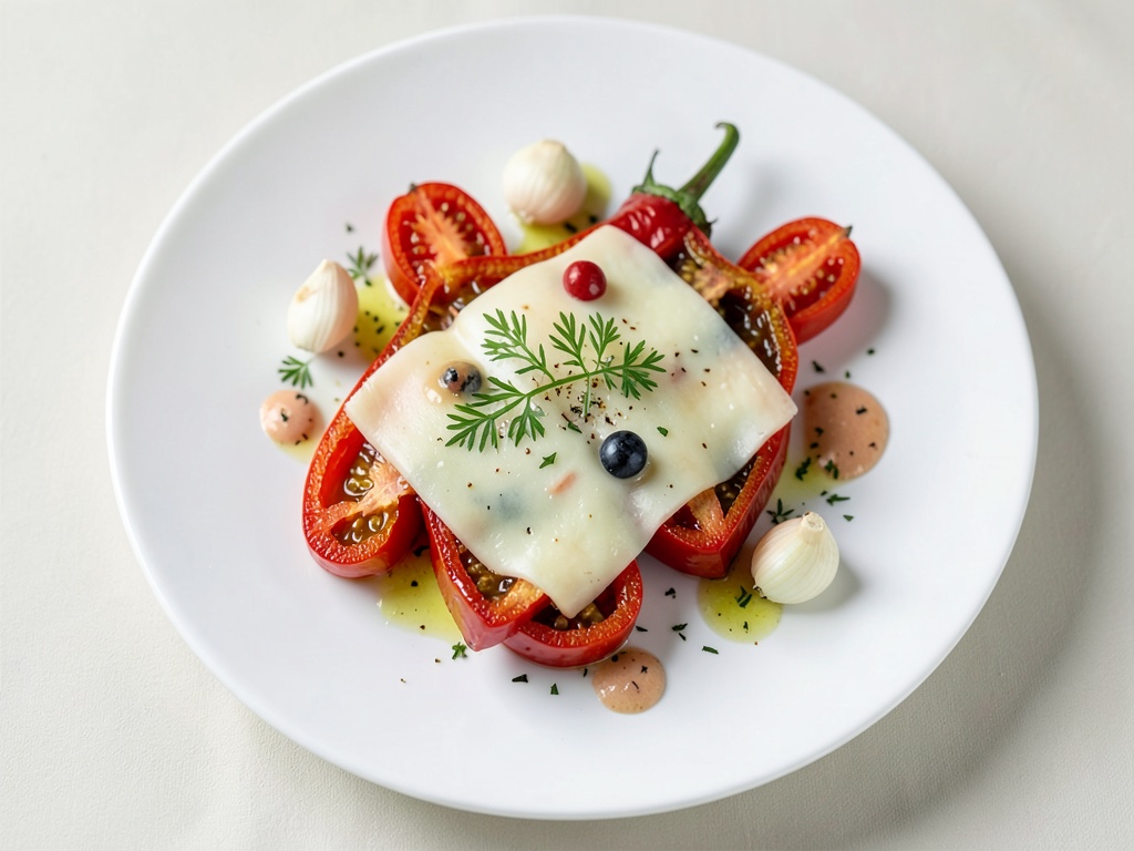 Peperoni ripiene di formaggio al forno