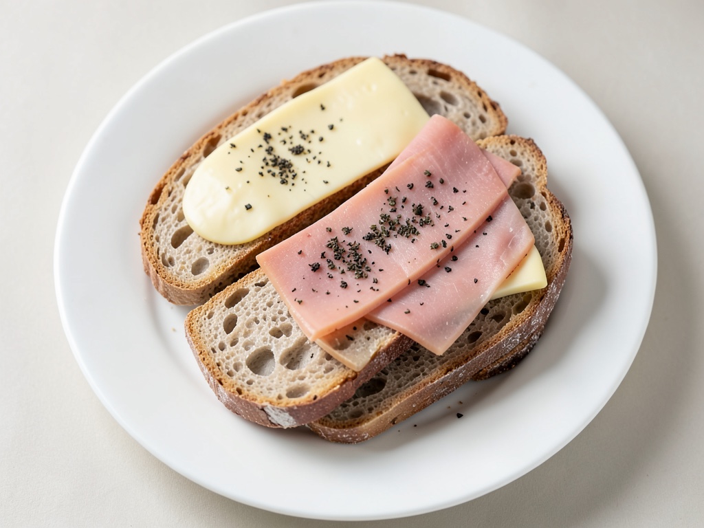 Pan con queso gratinado