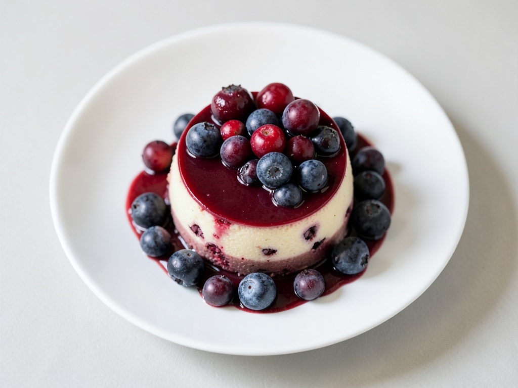 Budino alla vaniglia con fragole