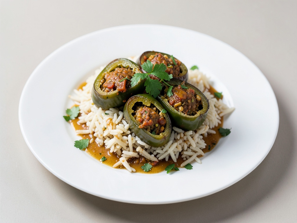 Peperoni ripiene con riso vegane