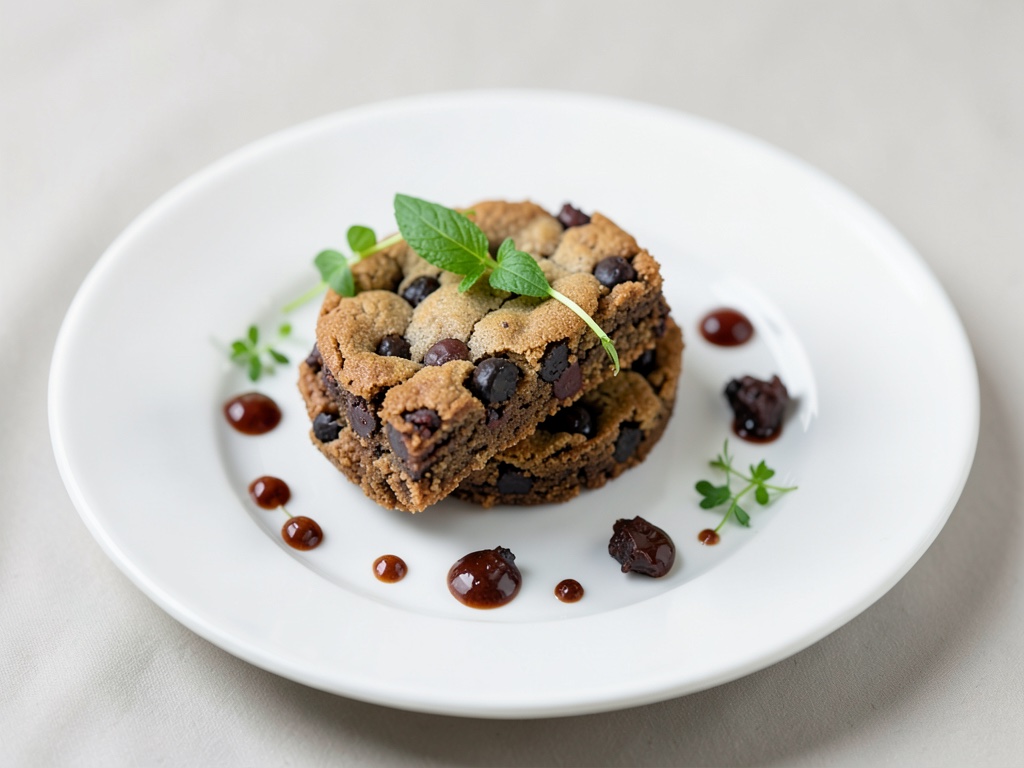 Caramelle vegane di impasto di biscotti al cioccolato