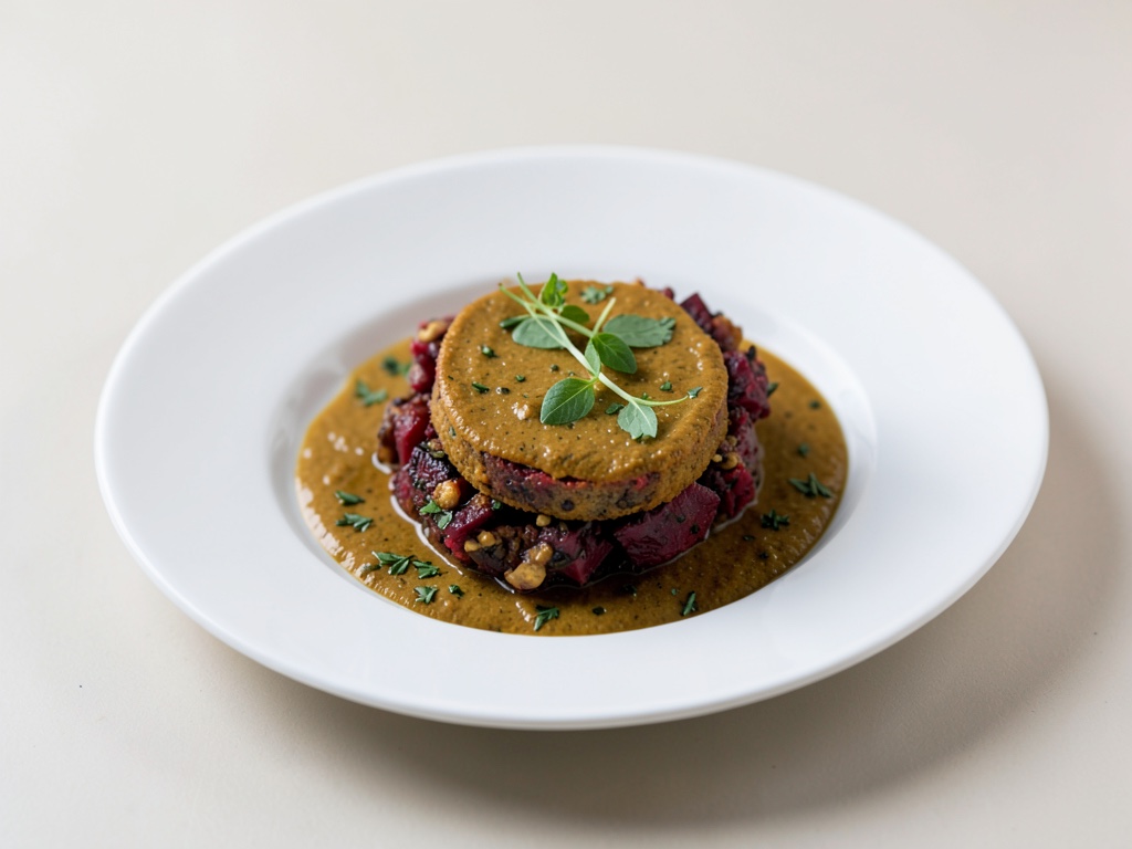 Vegane Falafel aus Roter Bete mit Currydip