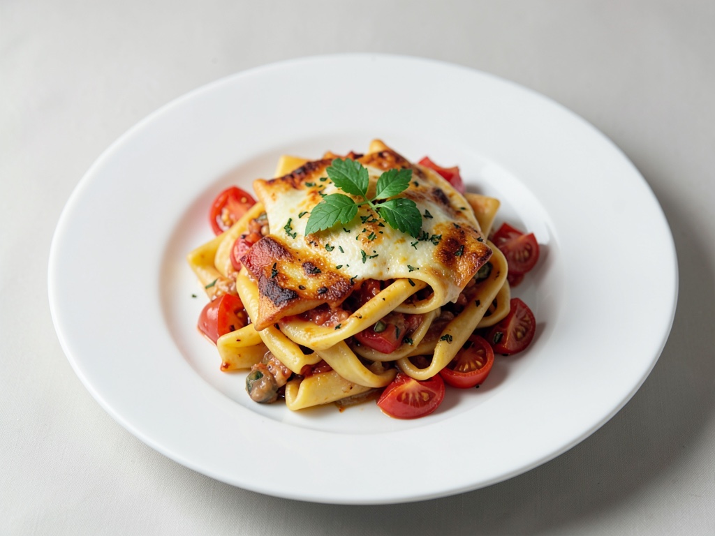 Vegane Ofen-Pasta mit Tomaten