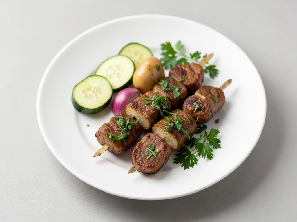 Spiedini vegani alla griglia con chimichurri