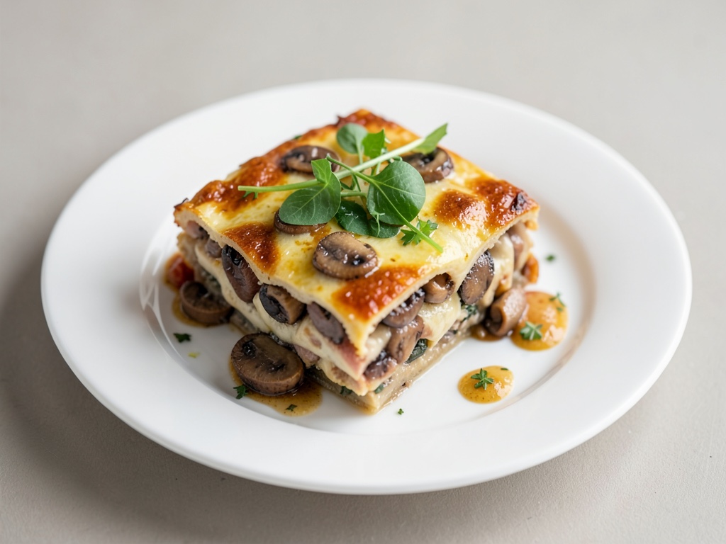 Vegane Champignon-Lasagne