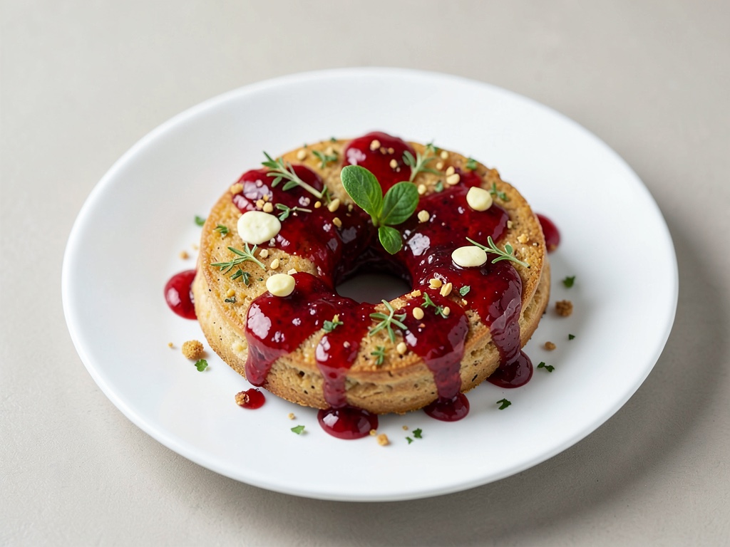 Vegane Osterkränzchen mit Himbeerkonfitüre