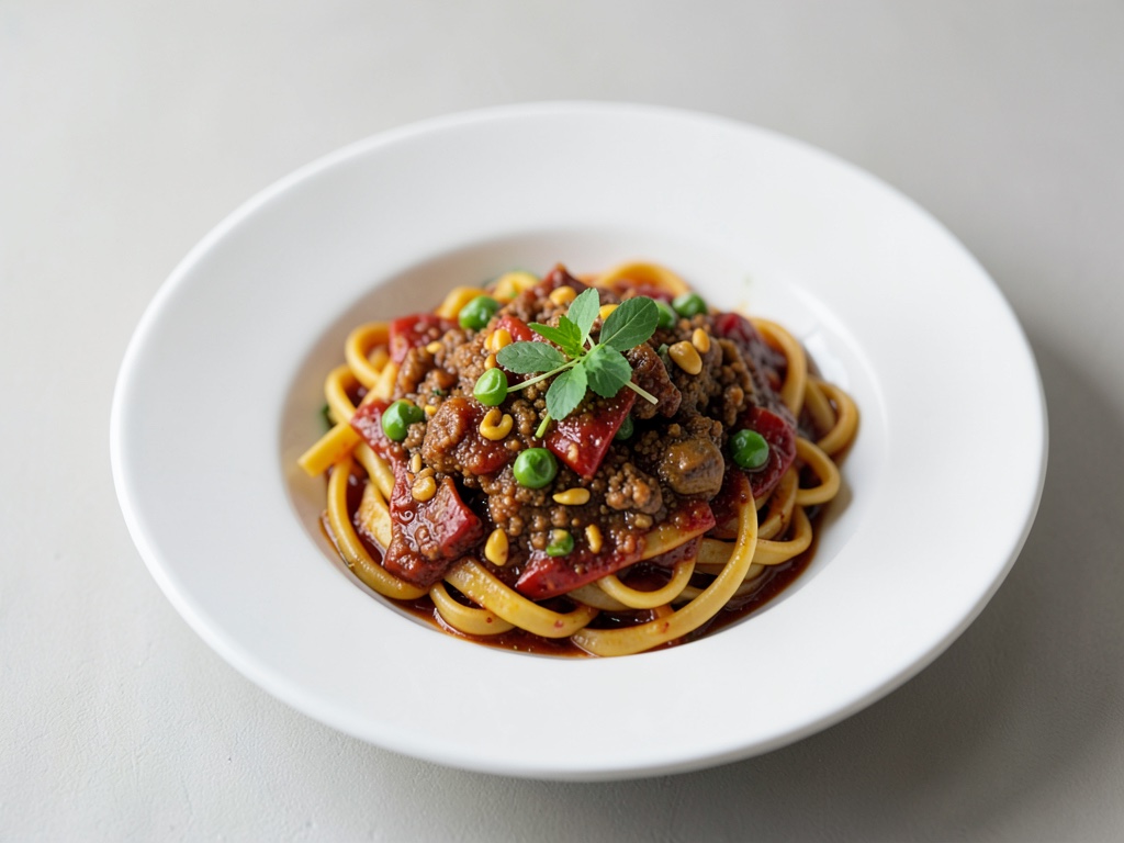 Vegane Pasta mit gerösteter Paprikasauce