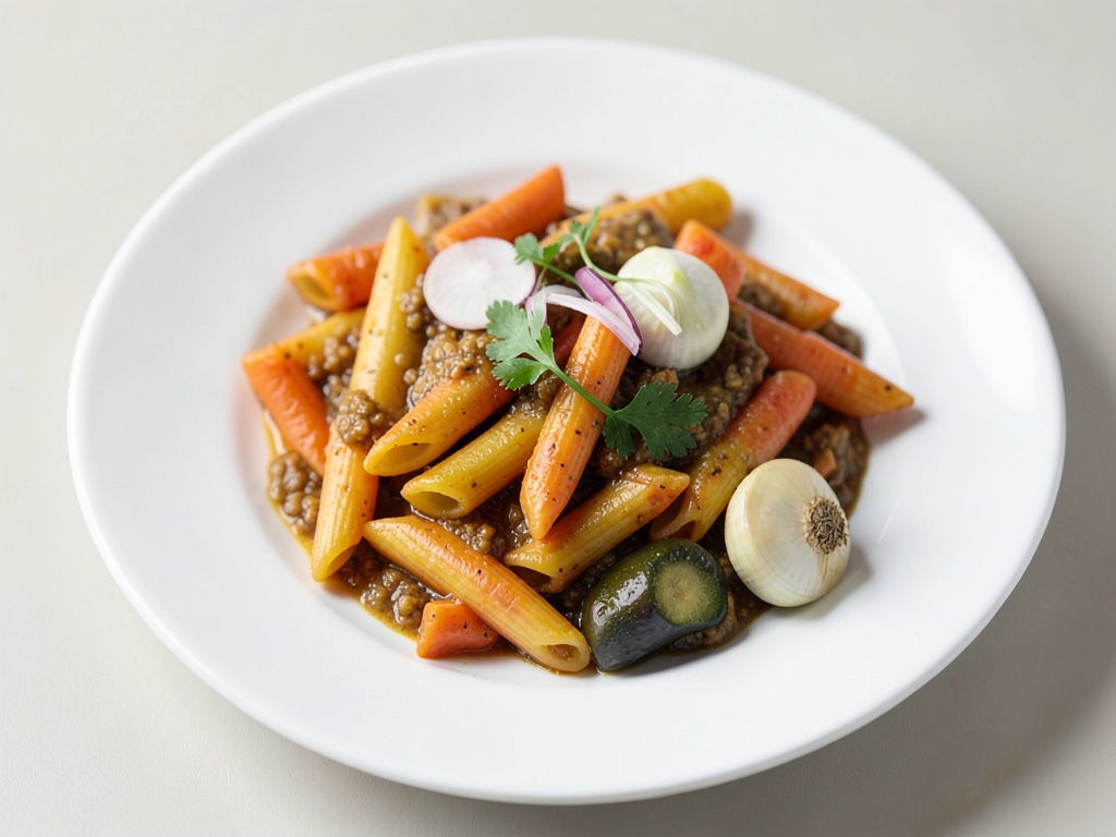 Penne vegane in salsa di verdure