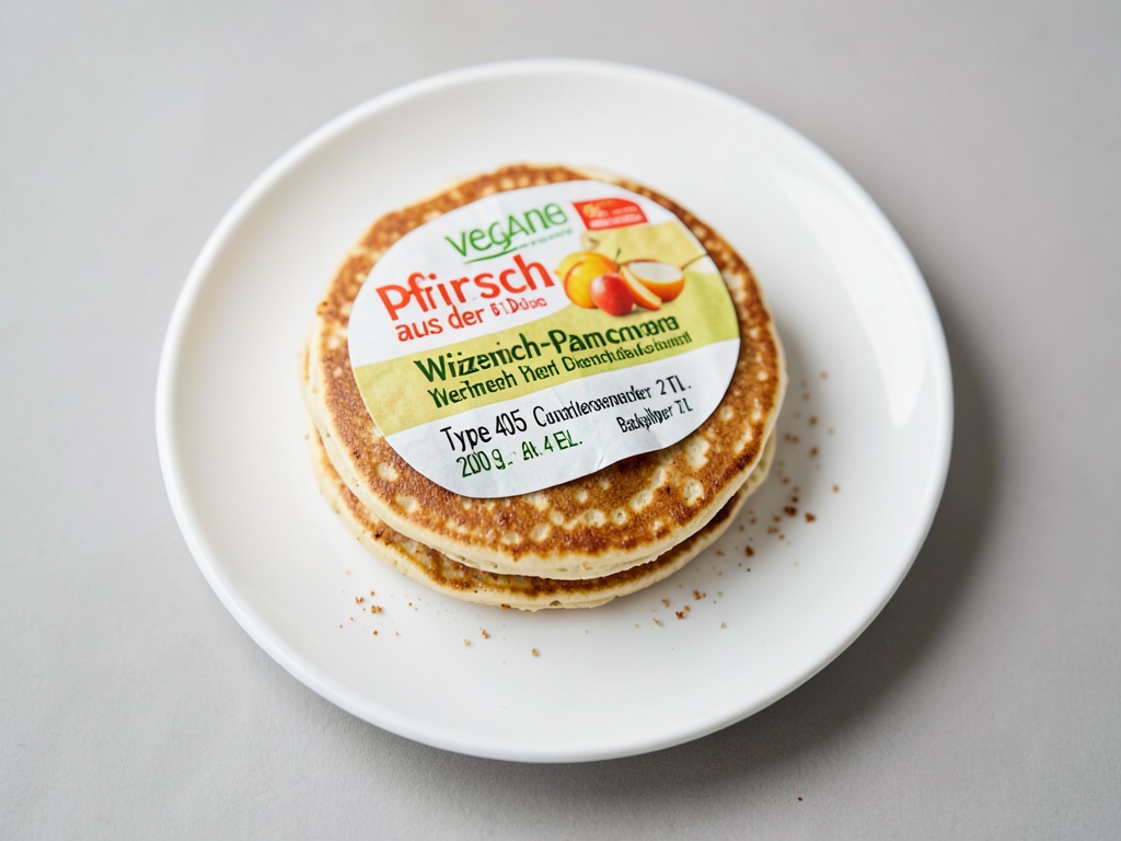 Tortitas veganas de melocotón