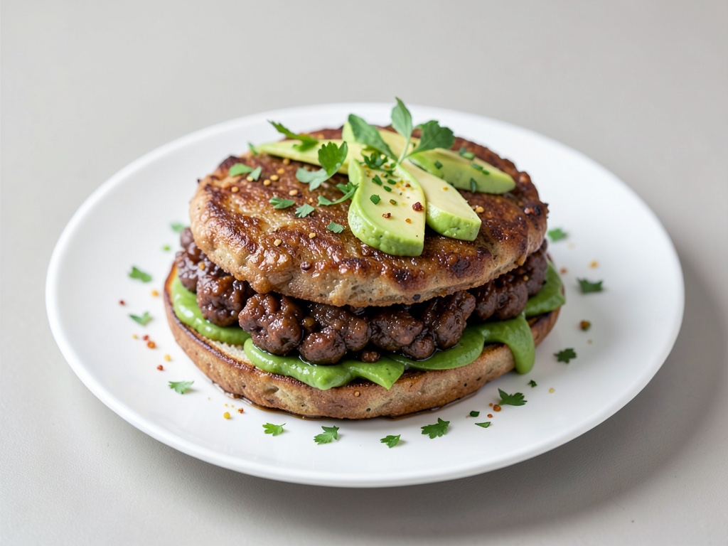 Burger vegani Sloppy-Joe con avocado