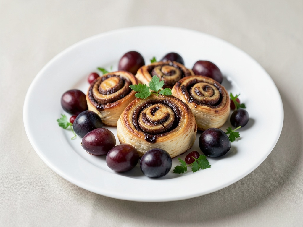 Cannelle vegane con prugne