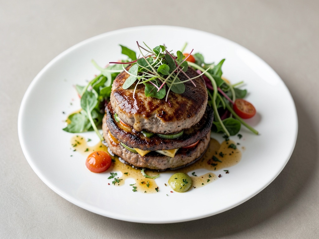 Insalata a strati vegana da burger