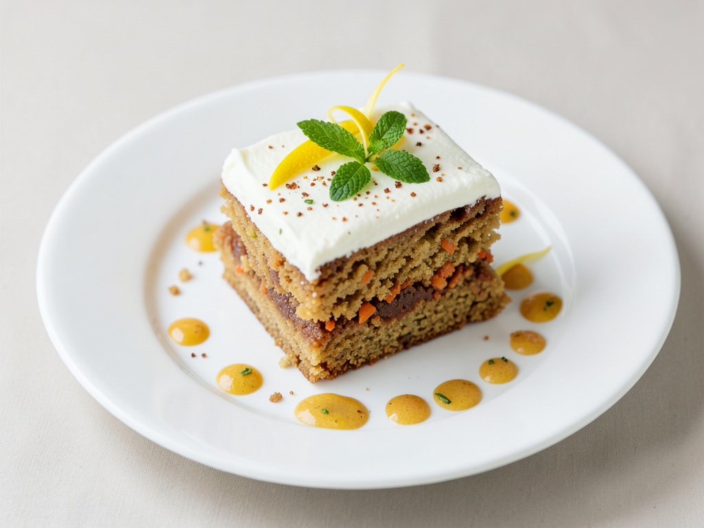 Veganes Karottenkuchen-Rezept mit Zitronen-Minz-Ganache