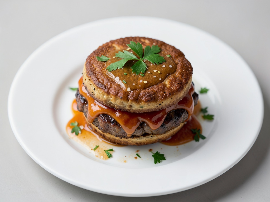 Burger vegani al chili con salsa fatta in casa