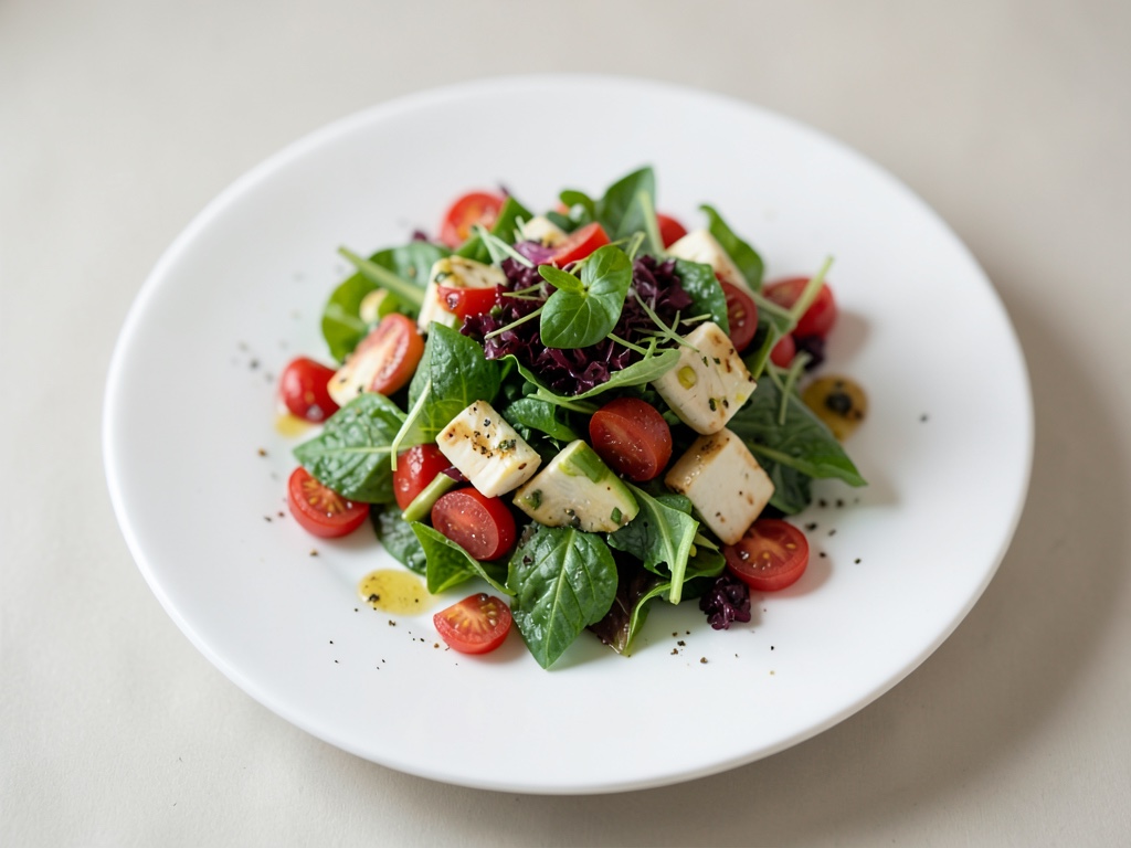 Fresco insalata greca vegana