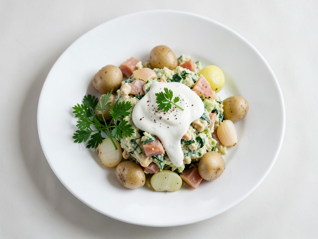 Salade de pommes de terre végétalienne à la mayo
