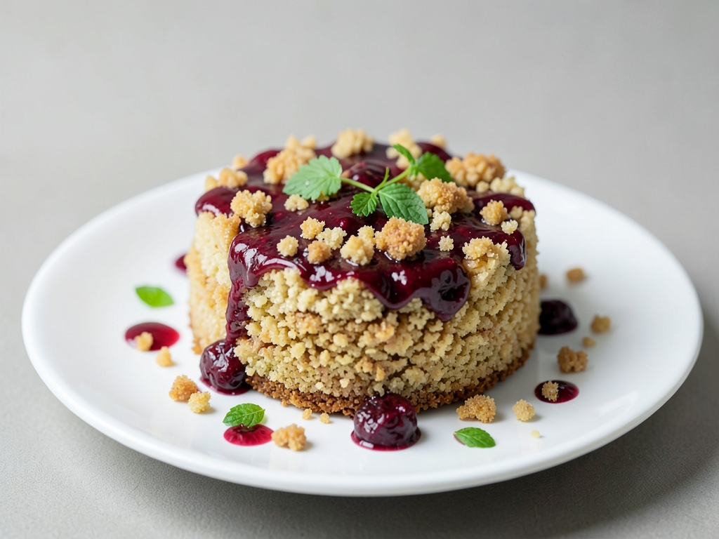 Veganes Kirsch-Streusel-Gebäck