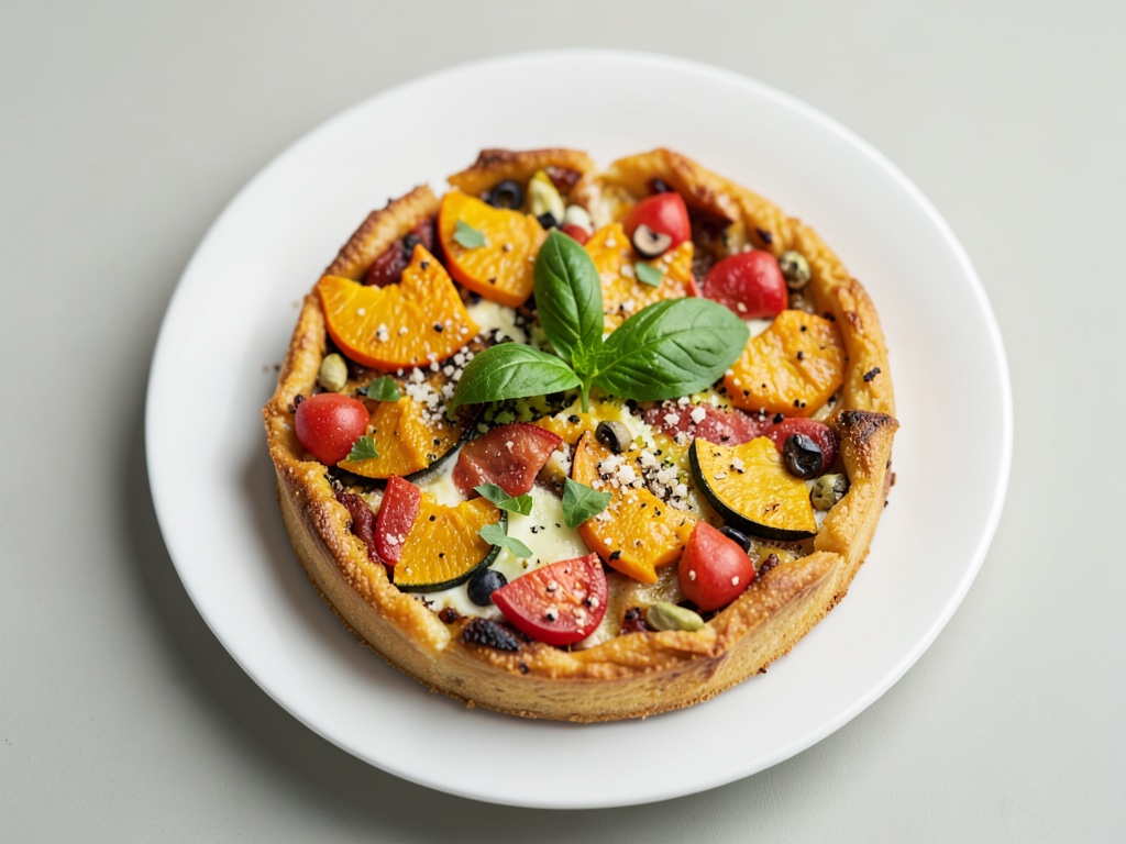 Torta fritta vegana alla zucca