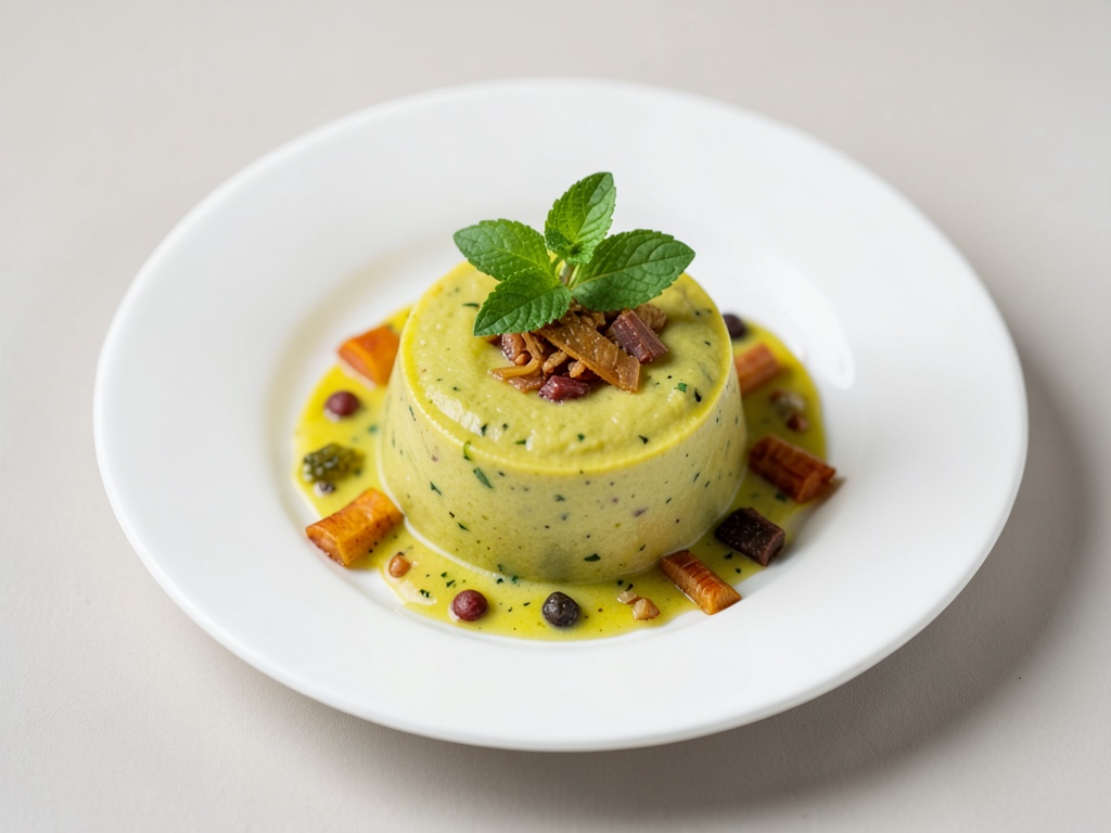 Frischer veganer Mango-Lassi