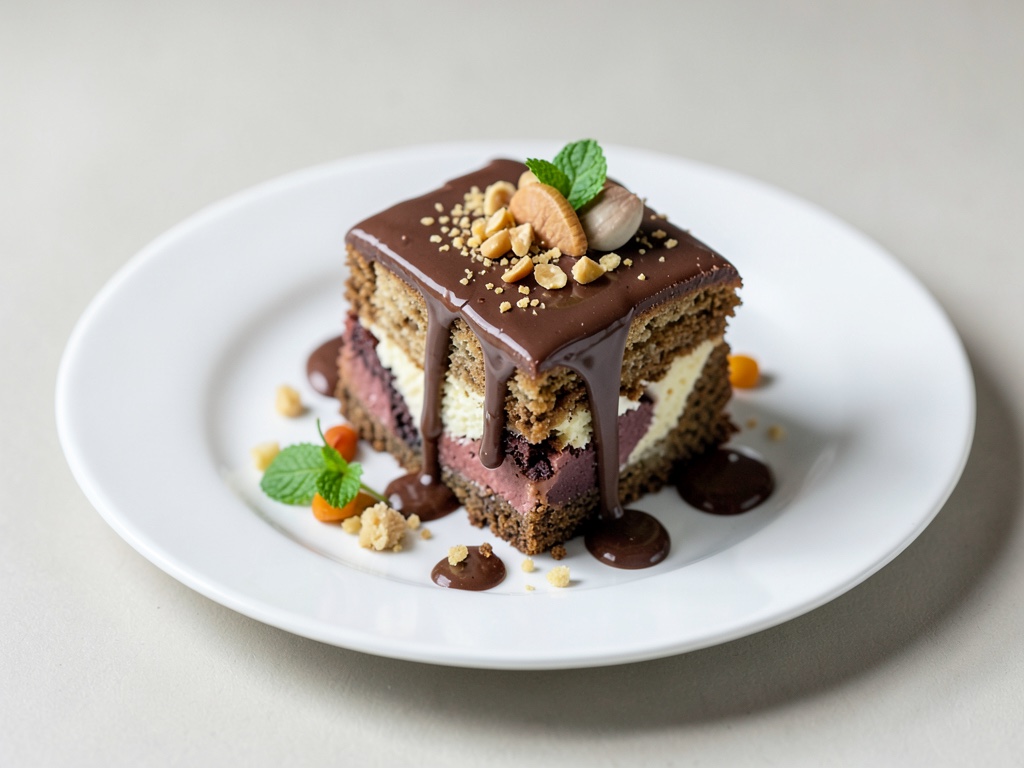 Vegane Marmor-Kuchen mit Schoko-Erdnuss-Bestrich