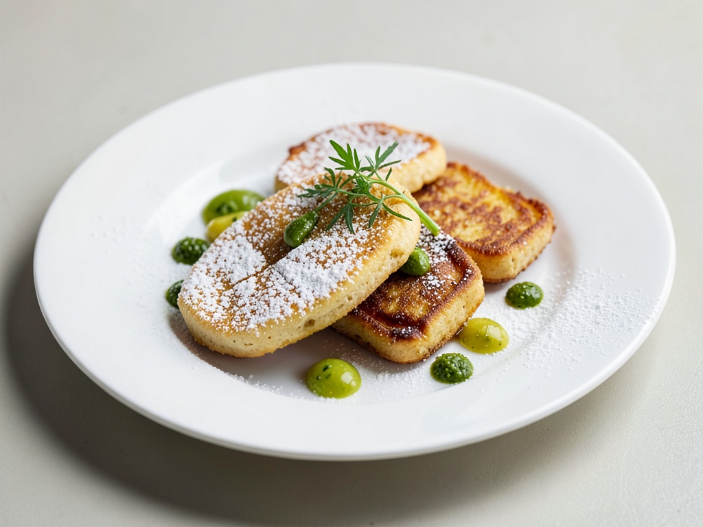 Vegane Zitronen-Teigfladen mit Puderzucker