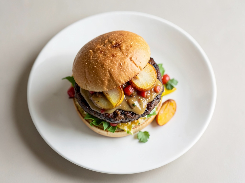 Vegane Vemondo-Burger con Chutney di Pere