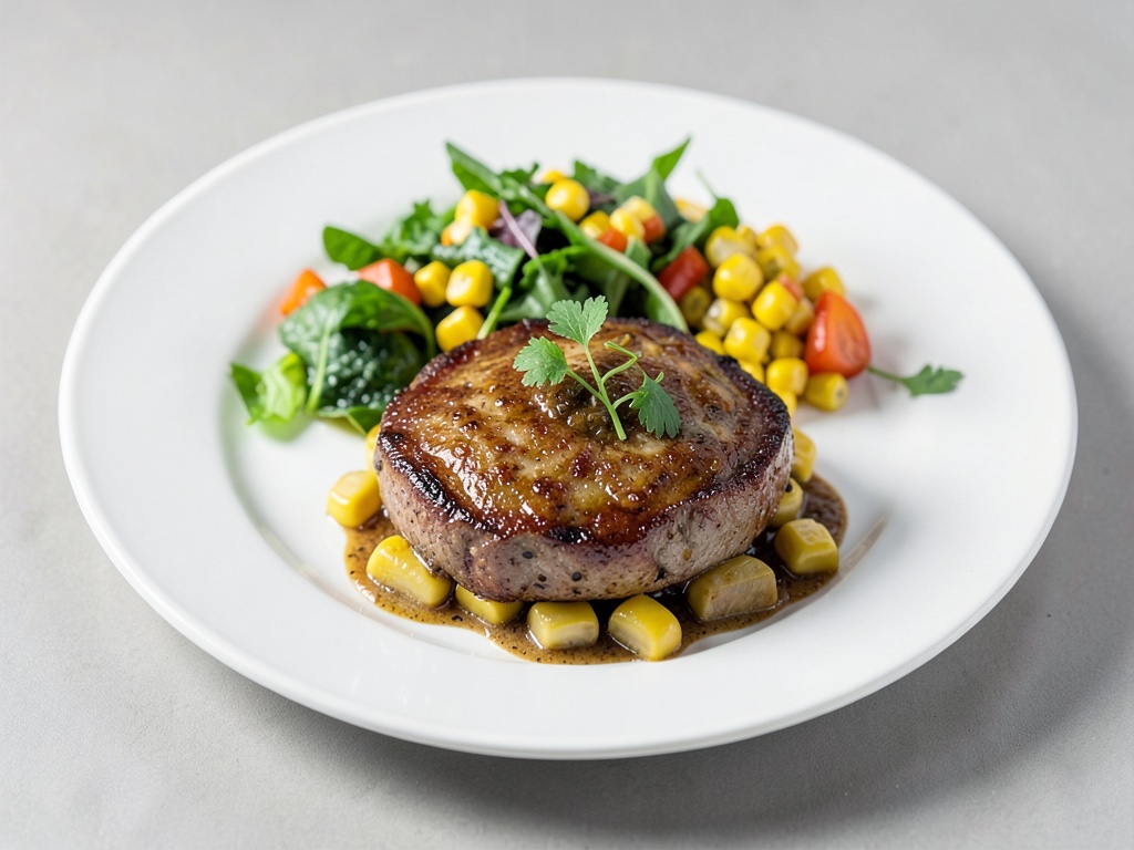 Wellington vegano con espinaca de campo