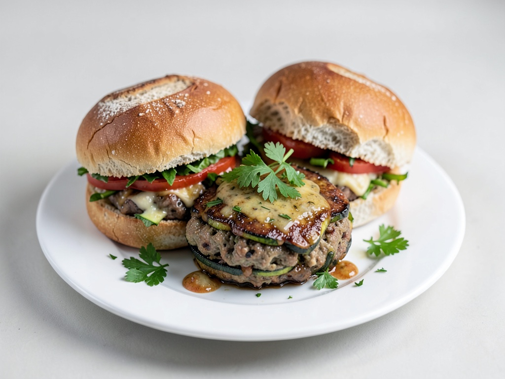 Burger vegani di zucca e 'Hirten' con panini al lievito madre fatti in casa