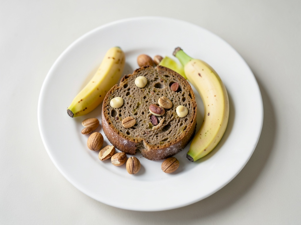 Veganes Bananenbrot mit Nüssen
