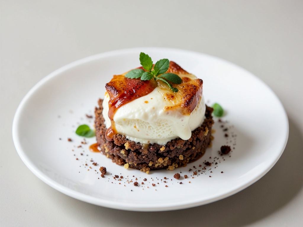 Vegane Bratapfel-Creme mit Spekulatius-Kruste im Glas