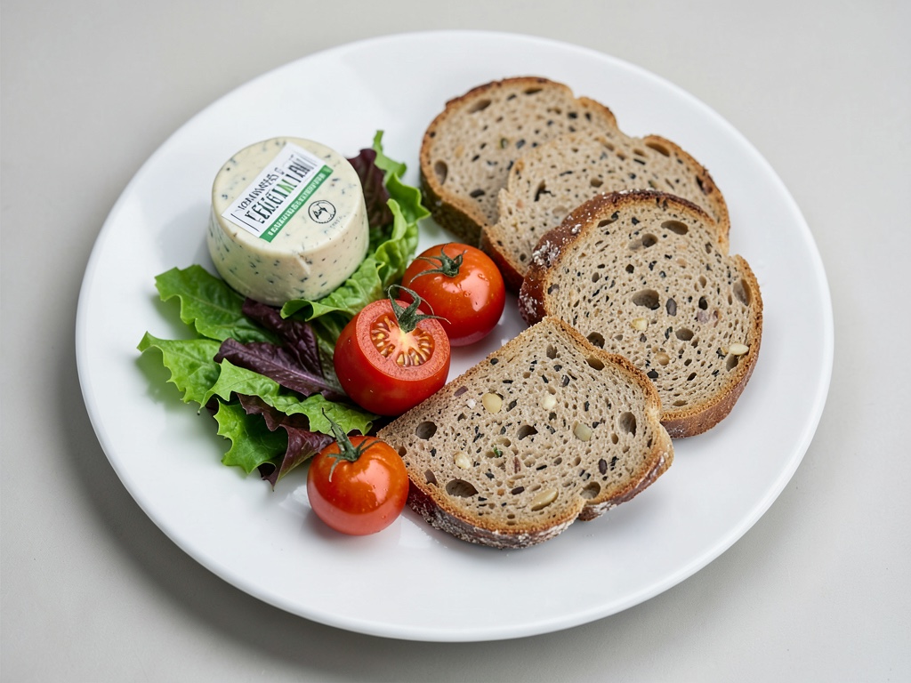 Pan vegano con lonchas para disfrutar