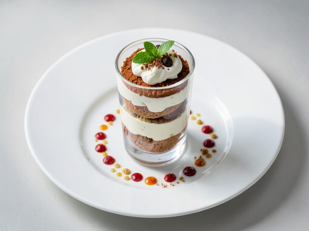 Veganes Donauwellen-Trifle im Glas