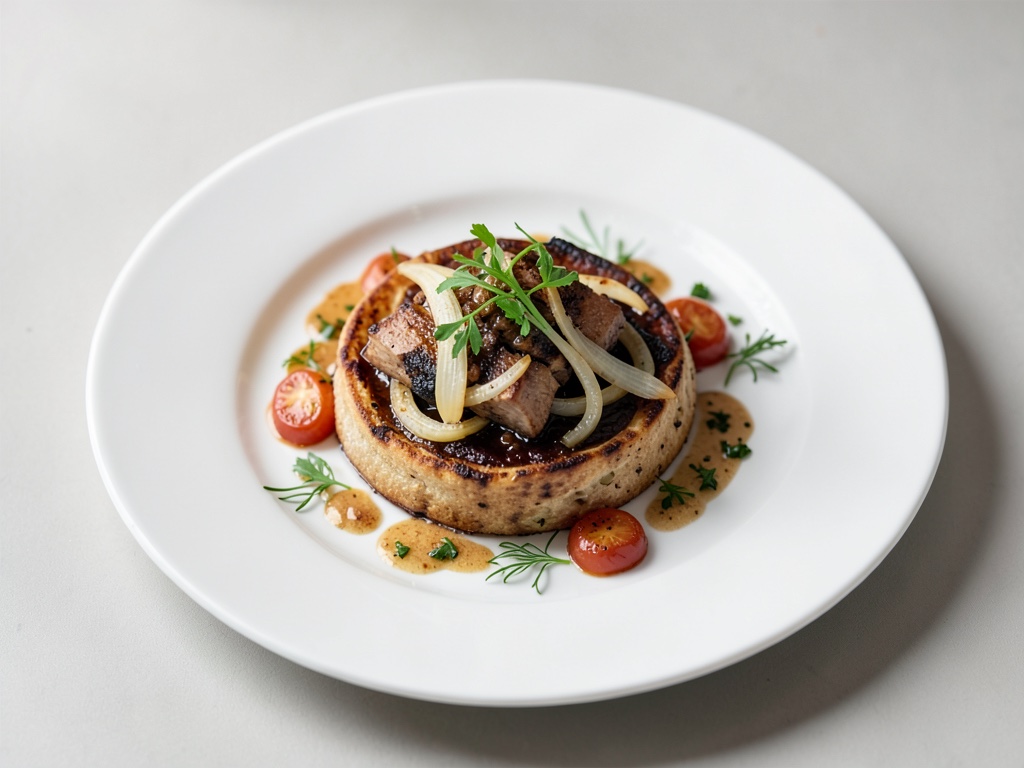 Pan integral vegano con tofu ahumado y cebolla