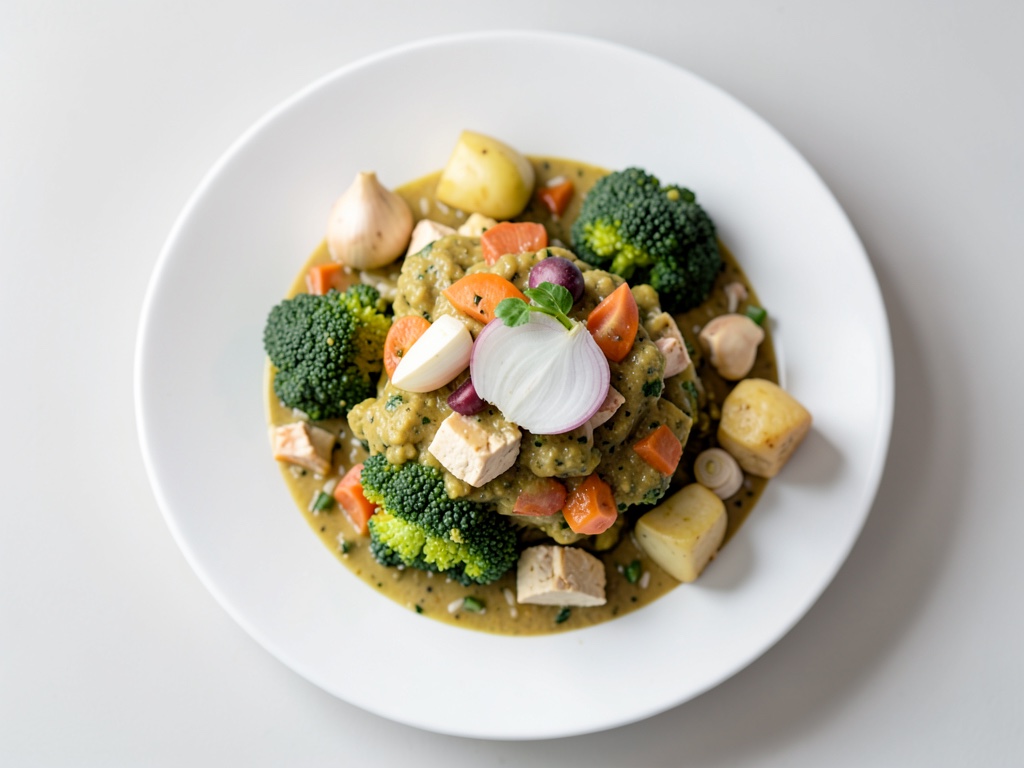 Curry vegano di patate e cavolfiore con tofu