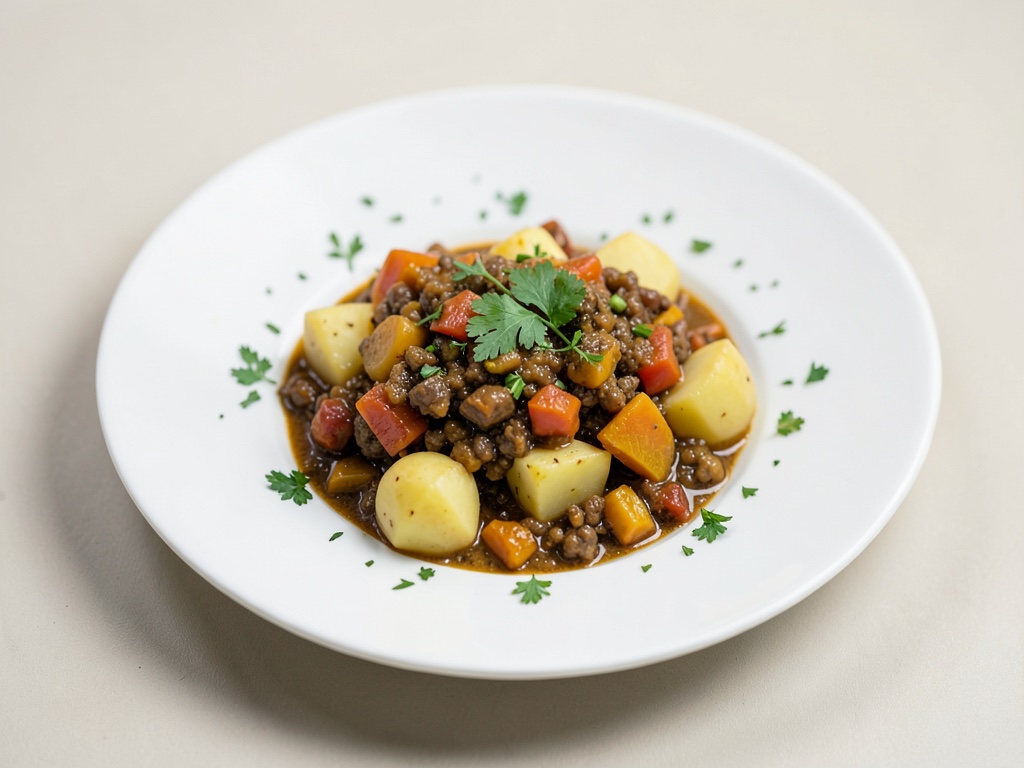 Gulasco vegano di zucca con patate