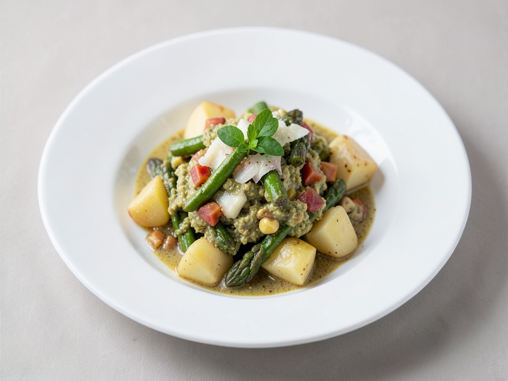 Ragoût deasperge vegan aux pommes de terre