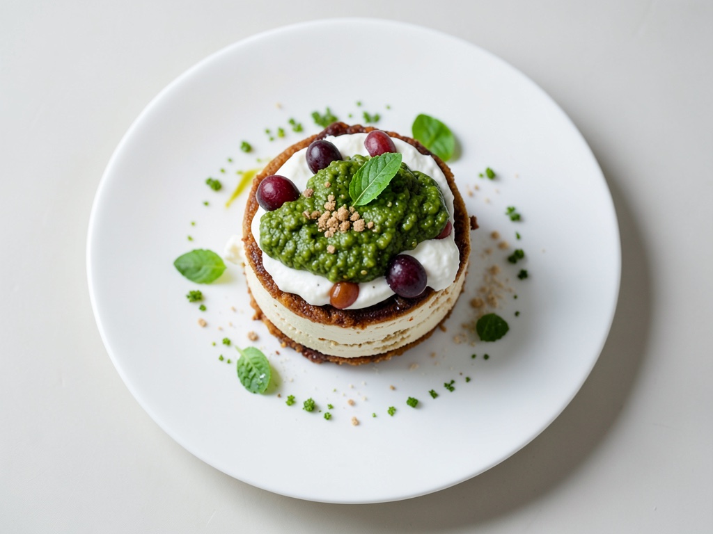 Tiramisù vegano al pesto di menta