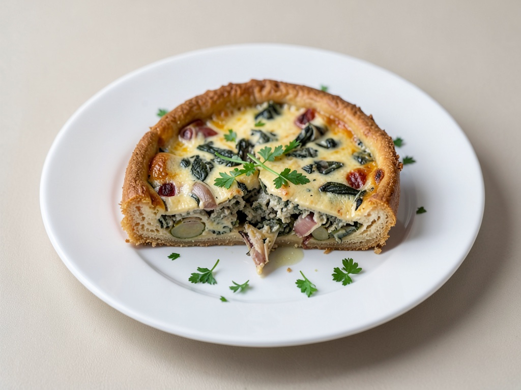 Quiche vegetariana all'aglio orsino