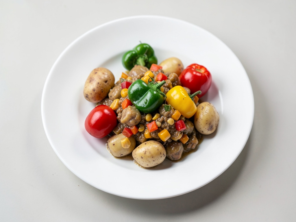 Confortante gulasch di patate senza carne