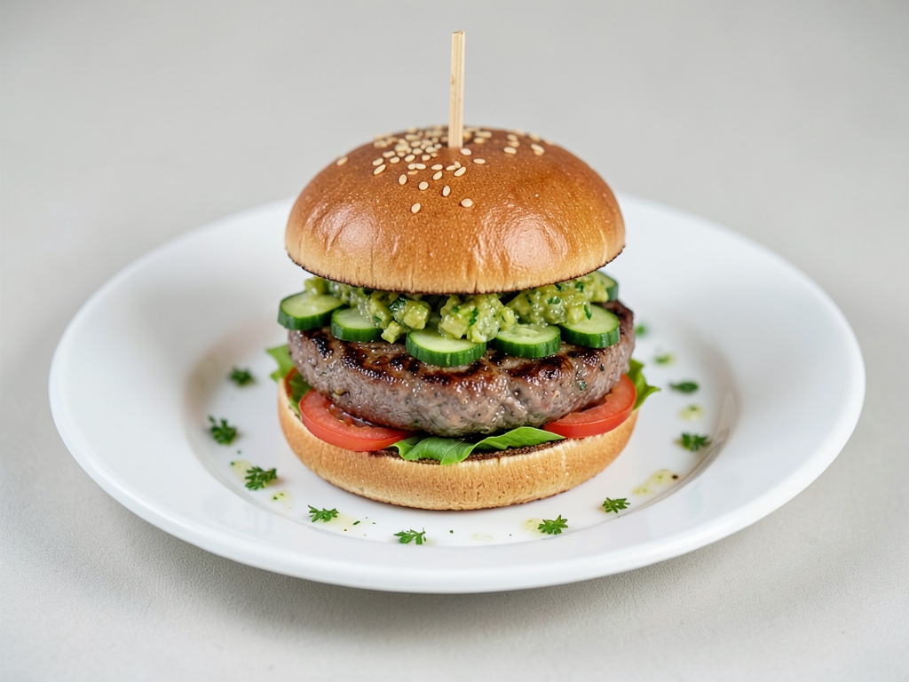 Vemondo Double Burger con relish di cetrioli