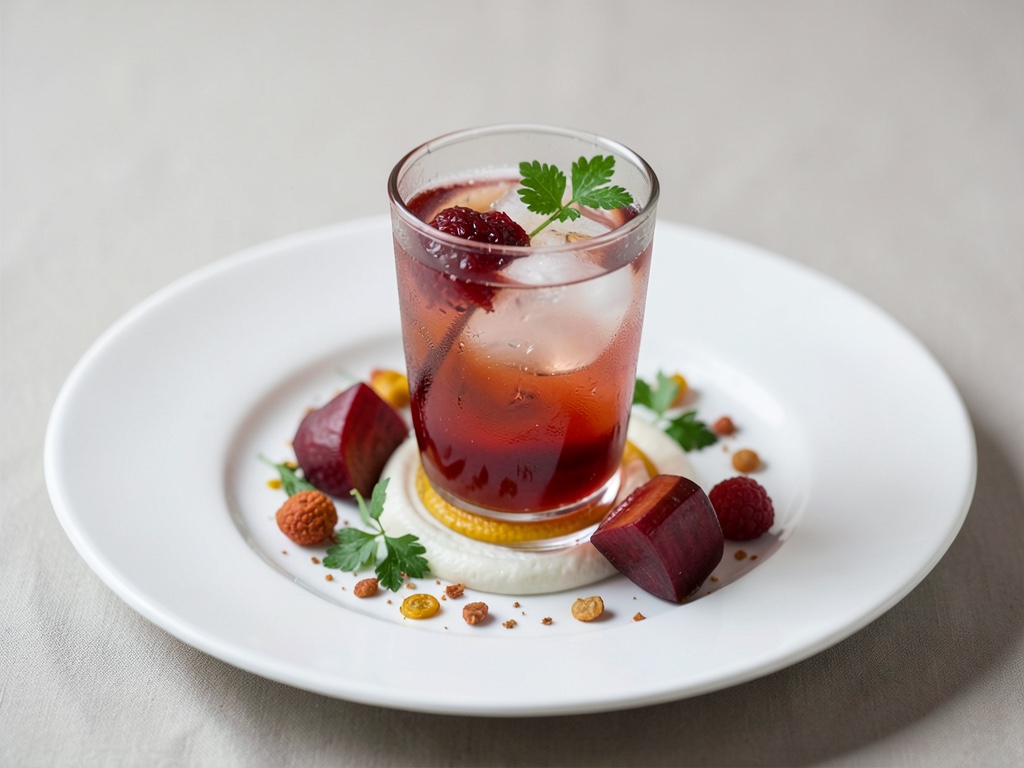 Erfrischender Vodka Sour mit hausgemachtem Rhabarbersirup