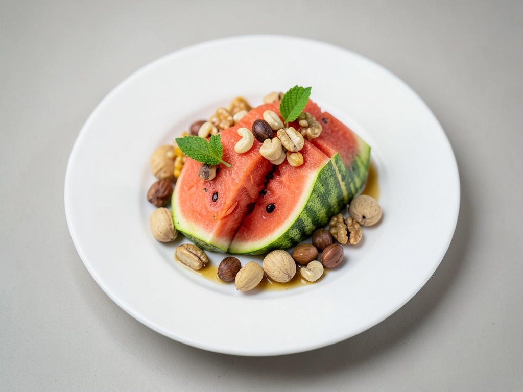 Melón con nueces